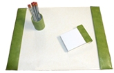 medium 3-piece genuine leather desk set, office desk sets