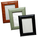 5 x 7 Reptile-Grain Leather Picture Frames