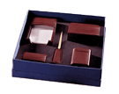 Burgundy leather five-piece desk set