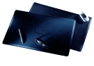blue Napa leather conference table pads