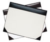 vinyl desk pad blotter with blank paper insert
