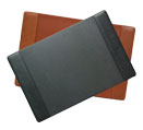 black and tan desk pad blotters