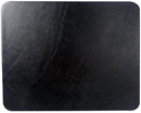black leather conference pad