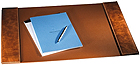distressed leather desk pad