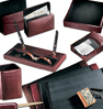 8-piece leather desk set