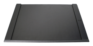 black leather executive desk pad blotter