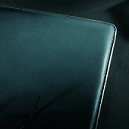 green Napa leather swatch
