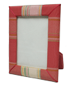 rose plaid fabric photo frame