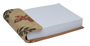 fabric covered memo pad holder